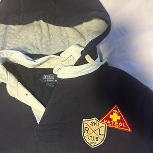 Vintage Polo Ralph Lauren ski patrol rugby hoodie